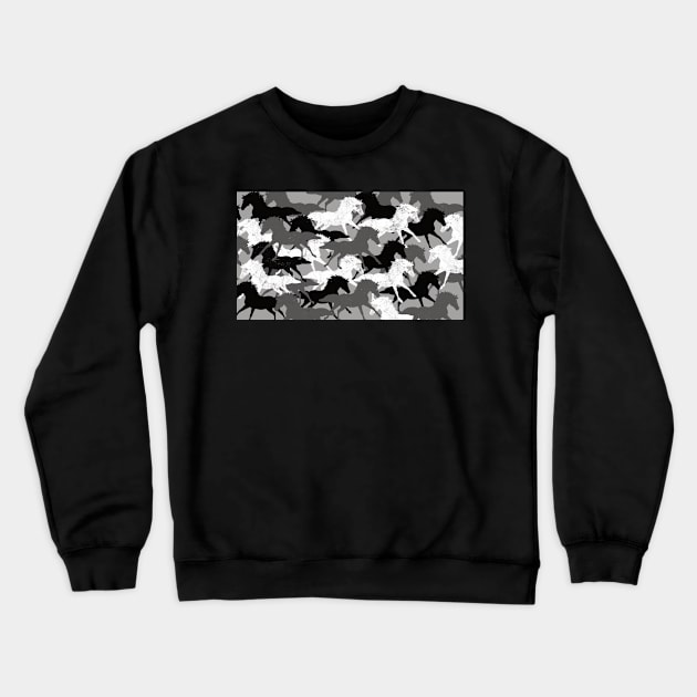 horse vintage grunge Crewneck Sweatshirt by hatem